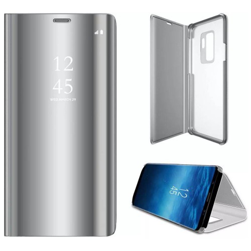 Samsung S9 (G960) Clear View Flip Cover Standlı Kılıf Silver&hellip;