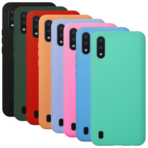 Samsung Galaxy A01 Nano Lansman Silikon Arka Kapak&hellip;