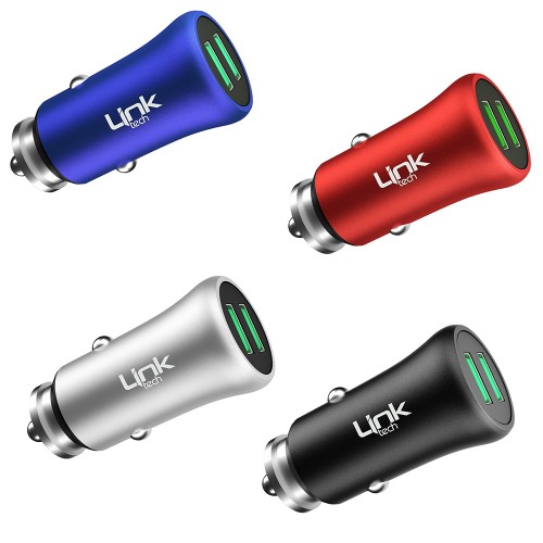 LinkTech M580 12W 2.4A Metal Araç İçi Şarj Aleti Adaptör (Başlık)&hellip;