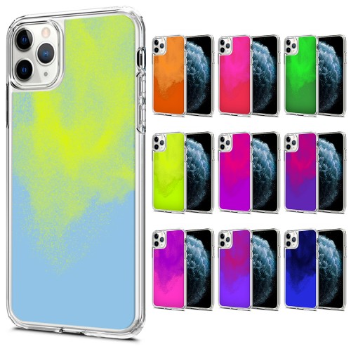 iPhone 11 Pro Kılıf Neon Likit Silikon Arka Kapak&hellip;