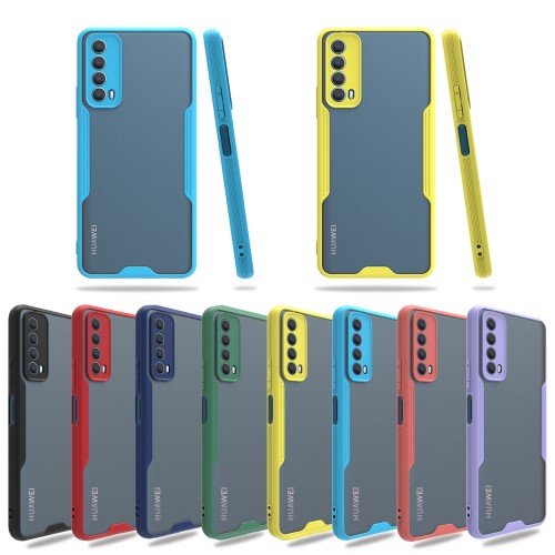 Huawei P Smart 2021 Kılıf Platin Matte Silikon Arka Kapak&hellip;