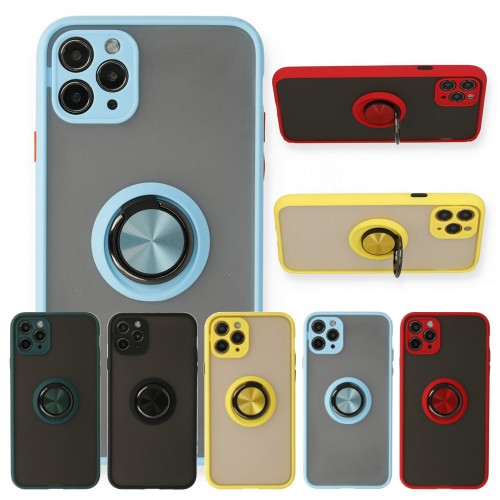 iPhone 11 Pro Kılıf Montrea Ring Yüzük Stantlı Kapak&hellip;