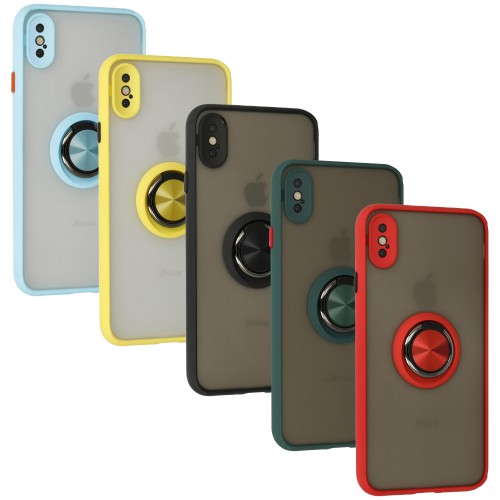 iPhone X / XS Kılıf Montrea Ring Yüzük Stantlı Kapak&hellip;