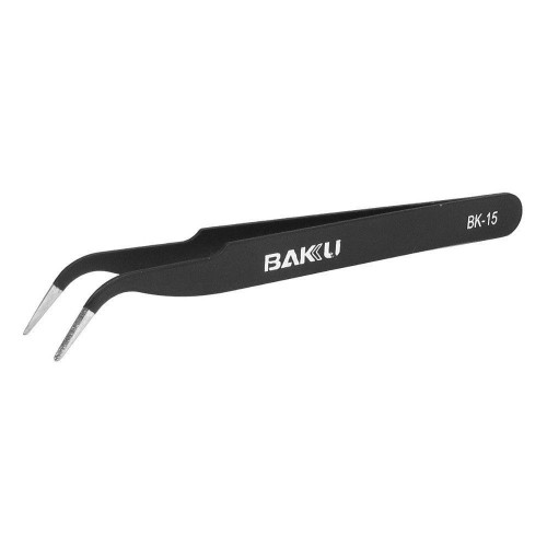 Baku BK-15ESD Eğri Uç Hassas Cımbız - Siyah&hellip;