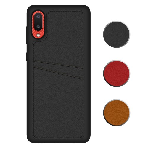 FitCase Samsung Galaxy A02 Kılıf Proda Deri Çift Kartlık Cepli Kapak&hellip;
