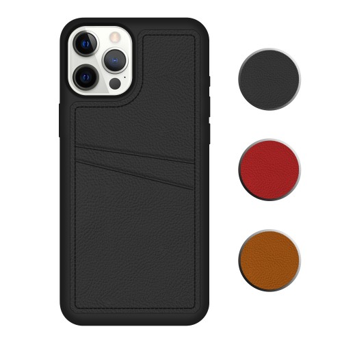 FitCase iPhone 12 Pro Kılıf Proda Deri Çift Kartlık Cepli Kapak&hellip;