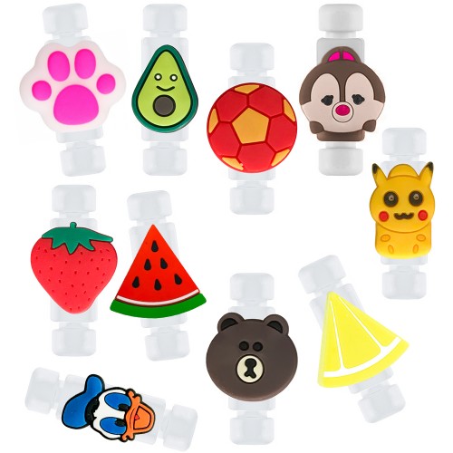 FitCase Figürlü Klipsli Şarj ve Kulaklık Kablosu Koruyucu Silikon&hellip;