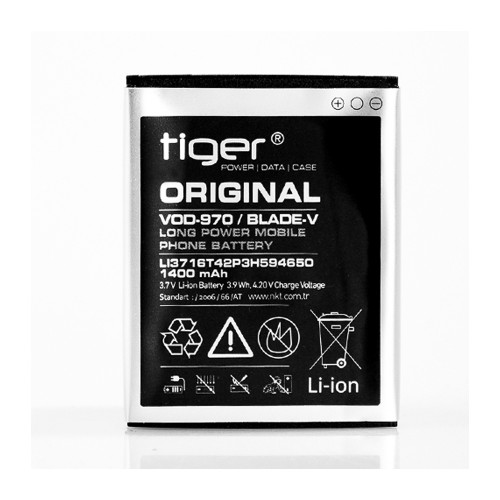 Tiger Vodafone Blade V / Blade S / 970  Batarya 1400 mAh&hellip;