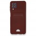 FitCase Samsung Galaxy A22 Cardy Soft Delikli Kartlık Cepli Silikon Kapak