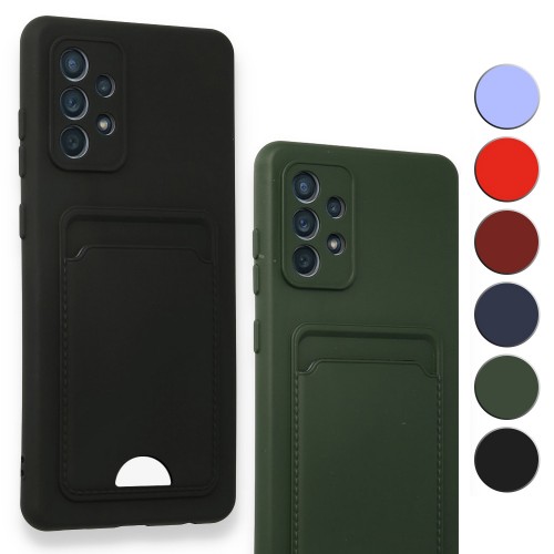 FitCase Samsung Galaxy A32 Cardy Soft Delikli Kartlık Cepli Silikon Kapak&hellip;