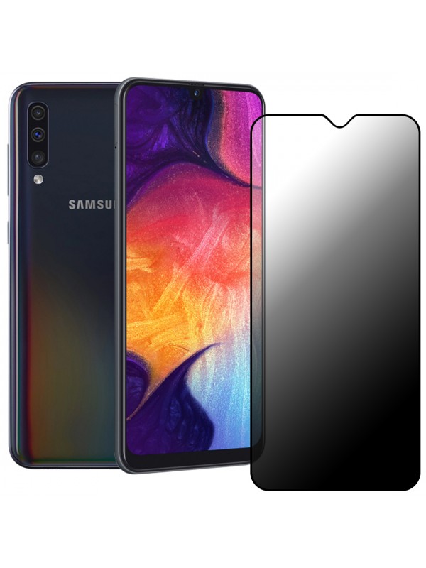 Samsung Galaxy A30 / A50 Hayalet Privacy Gizli Cam Ekran Koruyucu Siyah&hellip;