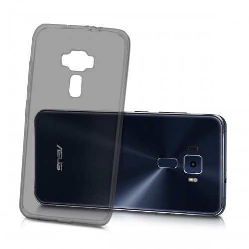 Asus Zenfone 3 5.2" Kılıf Soft Silikon Şeffaf/Siyah Arka Kapak&hellip;