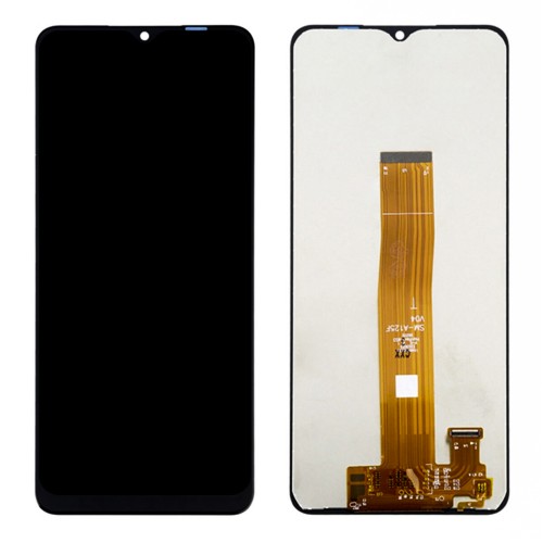 Samsung Galaxy A12 A125 LCD Ekran Dokunmatik Çıtasız Servis Orj - Siyah&hellip;