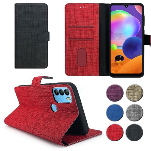 General Mobile GM 21 Plus Kılıf FitCase Fabric Kapaklı Cüzdanlı&hellip;