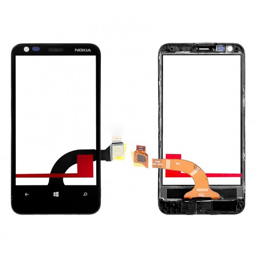 Nokia Lumia 620 Dokunmatik Çıtalı Ön Panel - Siyah&hellip;