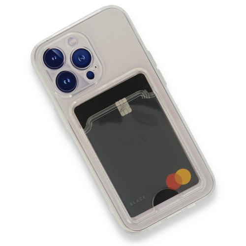 iPhone 13 Pro Max Kılıf Cardy Şeffaf Kartlık Cepli Kapak&hellip;