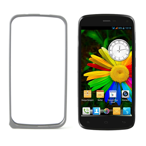 General Mobile Discovery E3 Bumper Çerçeve Kılıf Beyaz&hellip;