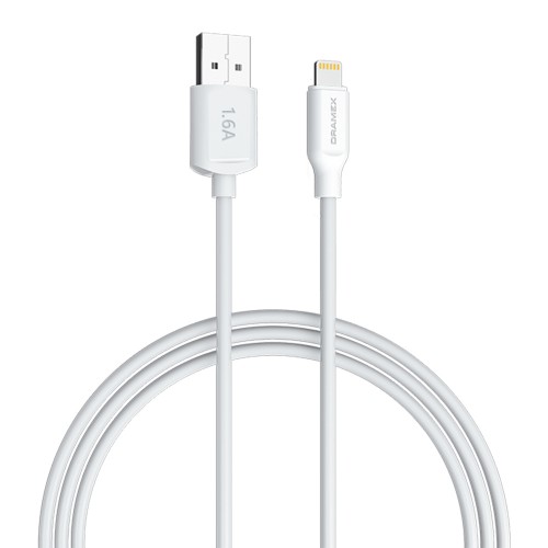 Dramex D16LK Lightning Data/Şarj Kablosu 1.6A 1mt Beyaz&hellip;