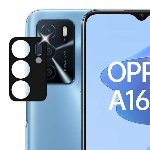 Oppo A16 Kamera Lens Koruyucu 3D Cam Siyah&hellip;