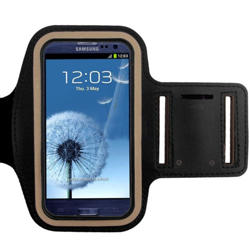 Kol Bantlı Siyah Spor Kılıf Universal 4.8 inçe Kadar Tüm Modellere Uy&hellip;