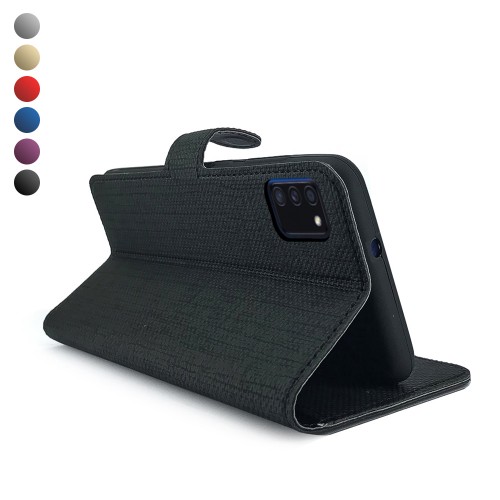 Samsung Galaxy A02s Kılıf FitCase Fabric Kapaklı Cüzdanlı&hellip;