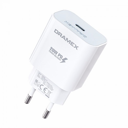 Dramex DPD20B Valence 20W PD Type-C Çıkışlı Hızlı Şarj Adaptörü&hellip;