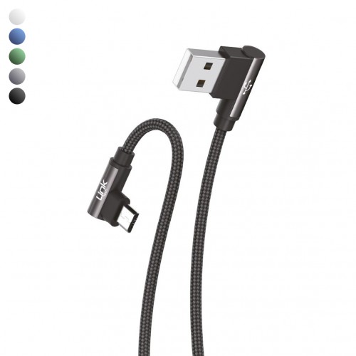Linktech K592 Safe Micro USB 90 Derece Data/Şarj Kablosu 3A 1.5mt&hellip;