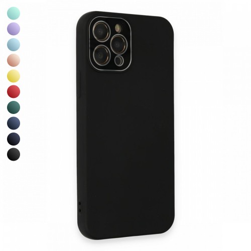 FitCase iPhone 12 Pro Max Glass Kamera Korumalı Lansman Silikon Kapak&hellip;