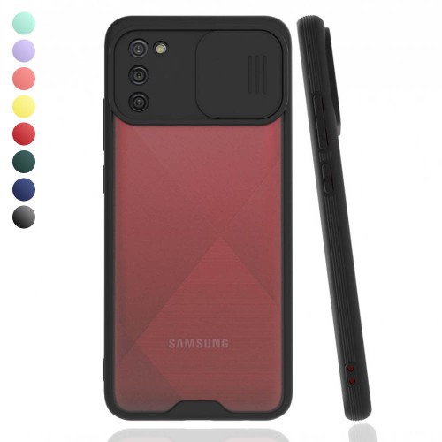Samsung Galaxy A02s Kılıf Kamera Koruma Kapaklı Platin Matte Silikon Ar&hellip;