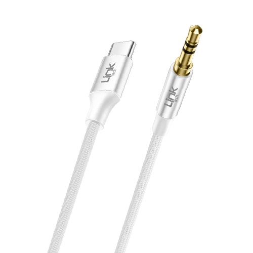 LinkTech A586 Type-C - 3.5mm AUX Kablo 1mt Beyaz&hellip;