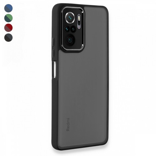 Xiaomi Redmi Note 10 / 10s Kılıf Freya Lazer Lens Kamera Çerçeveli Sil&hellip;