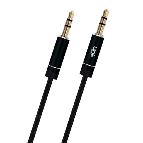 LinkTech A430 Senior 3.5mm Aux Ses Aktarım Kablosu Örgü 1mt Siyah&hellip;