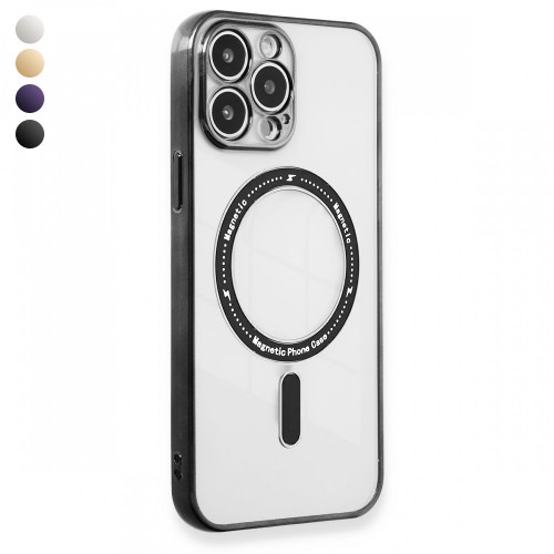 iPhone 13 Pro Max Kılıf Magsafe Özellikli Gold Seri Lazer Silikon Kapak&hellip;