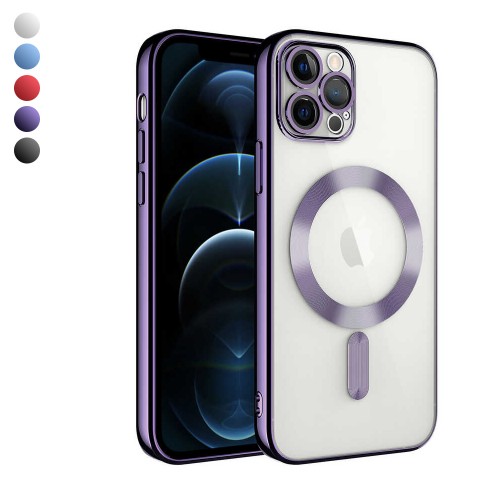 iPhone 13 Pro Kılıf Magsafe Özellikli Metal Lazer Silikon Kapak&hellip;