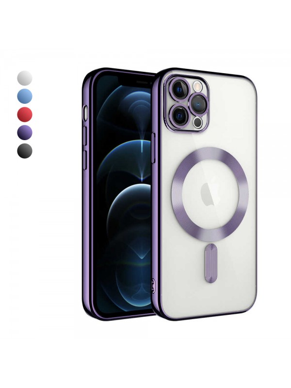 iPhone 11 Pro Kılıf Magsafe Özellikli Metal Lazer Silikon Kapak&hellip;