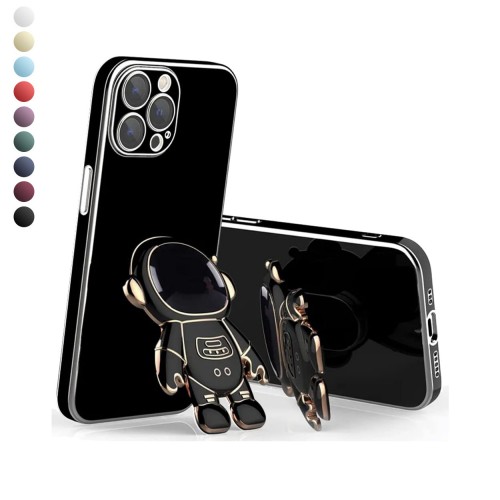 iPhone 15 Pro Max Kılıf Astronot Seri Stant Silikon Kapak&hellip;