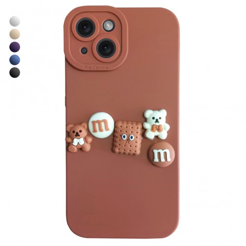 iPhone 15 Kılıf 3D M Bear Kamera Korumalı Silikon Kapak&hellip;