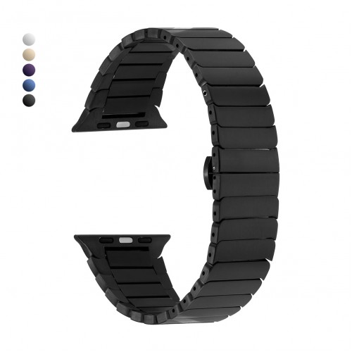 Apple Watch 42 44 45 49 mm Uyumlu Baklalı Çelik Kordon&hellip;