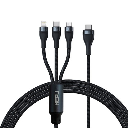 HEPU HP-26 Type-C + Lightning + Micro PD 20W 1.2mt Şarj ve Data Kablosu&hellip;