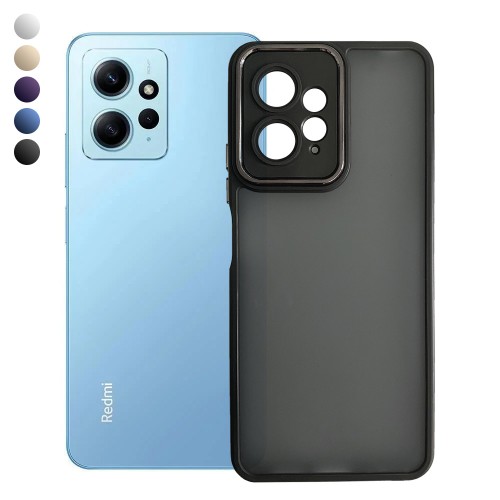 Xiaomi Redmi Note 12 Kılıf Freya Lazer Lens Kamera Çerçeveli Silikon K&hellip;