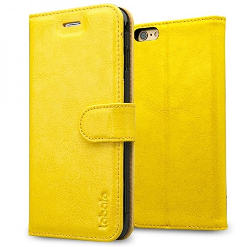 iPhone 6 Plus 5,5 inç Yan Kapaklı TPU Kılıf Sarı&hellip;