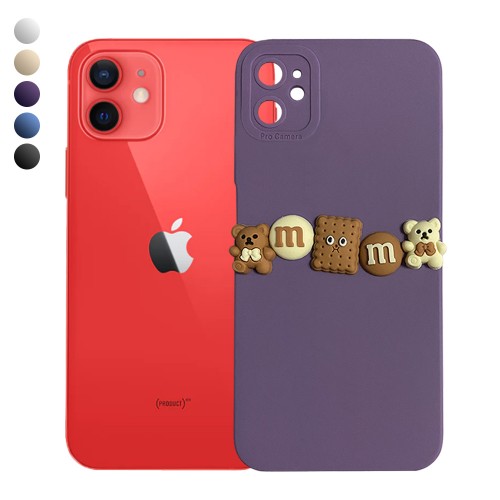 iPhone 12 Kılıf 3D M Bear Kamera Korumalı Silikon Kapak&hellip;