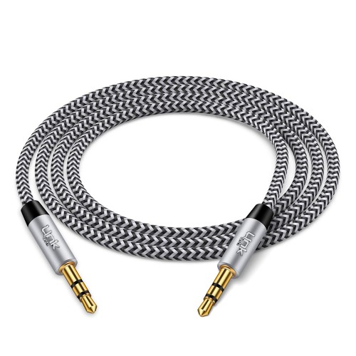LinkTech A430 Senior 3.5mm Aux Ses Aktarım Kablosu Örgü 1mt Gri&hellip;